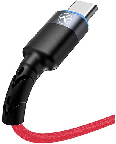 Кабел Tellur - TLL155334, USB-A/USB-C, 1.2 m, червен - 3